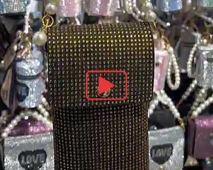 ラインストーンバッグ