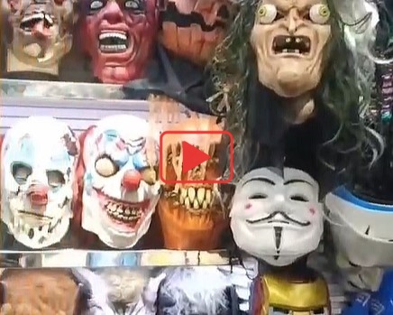 ハロウィンお面